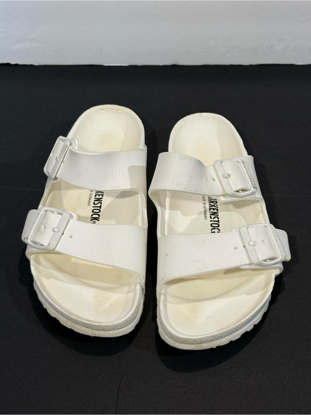 Birkenstock rubber slide sandals, Sz 8